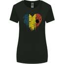 Love Chad Flag Chadian Day Football Womens Wider Cut T-Shirt Black