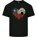 Love Chile Flag Chilean Day Football Mens Cotton T-Shirt Tee Top Black