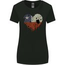 Love Chile Flag Chilean Day Football Womens Wider Cut T-Shirt Black
