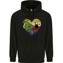 Love Comoros Flag Comorian Day Football Mens 80% Cotton Hoodie Black