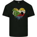 Love Comoros Flag Comorian Day Football Mens Cotton T-Shirt Tee Top Black