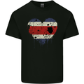 Love Costa Rica Flag Rican Day Football Kids T-Shirt Childrens Black