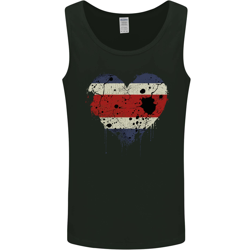 Love Costa Rica Flag Rican Day Football Mens Vest Tank Top Black