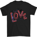 a black t - shirt with the word love on it