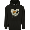 Love Cyprus Flag Cypriot Day Football Childrens Kids Hoodie Black