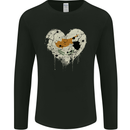 Love Cyprus Flag Cypriot Day Football Mens Long Sleeve T-Shirt Black