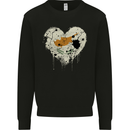 Love Cyprus Flag Cypriot Day Football Mens Sweatshirt Jumper Black