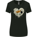 Love Cyprus Flag Cypriot Day Football Womens Wider Cut T-Shirt Black