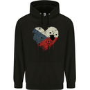 Love Czechia Flag Czech Republic Day Football Childrens Kids Hoodie Black