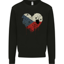 Love Czechia Flag Czech Republic Day Football Mens Sweatshirt Jumper Black