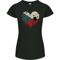 Love Czechia Flag Czech Republic Day Football Womens Petite Cut T-Shirt Black