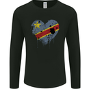 Love DR Congo Flag Congolese Day Football Mens Long Sleeve T-Shirt Black