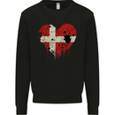 Love Denmark Flag Danish Day Football Mens Sweatshirt Jumper Black