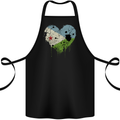 Love Djibouti Flag Djiboutians Day Football Cotton Apron 100% Organic Black