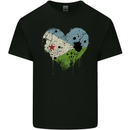Love Djibouti Flag Djiboutians Day Football Mens Cotton T-Shirt Tee Top Black