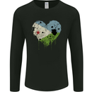 Love Djibouti Flag Djiboutians Day Football Mens Long Sleeve T-Shirt Black