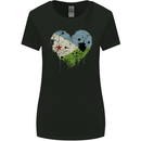 Love Djibouti Flag Djiboutians Day Football Womens Wider Cut T-Shirt Black