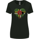 Love Dominica Flag Dominican Day Football Womens Wider Cut T-Shirt Black