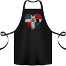 Love Dominican Republic Flag Dominicanos Day Cotton Apron 100% Organic Black
