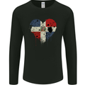 Love Dominican Republic Flag Dominicanos Day Mens Long Sleeve T-Shirt Black