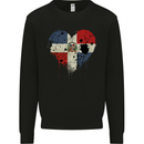 Love Dominican Republic Flag Dominicanos Day Mens Sweatshirt Jumper Black