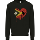 Love East Timor Flag Day Football Mens Sweatshirt Jumper Black