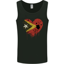 Love East Timor Flag Day Football Mens Vest Tank Top Black
