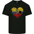 Love Ecuador Flag Ecuadorian Day Football Kids T-Shirt Childrens Black
