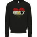 Love Egypt Flag Egyptian Day Football Mens Sweatshirt Jumper Black