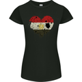 Love Egypt Flag Egyptian Day Football Womens Petite Cut T-Shirt Black