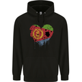 Love Eritrean Flag Eritrea Flag Day Football Childrens Kids Hoodie Black