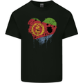 Love Eritrean Flag Eritrea Flag Day Football Kids T-Shirt Childrens Black