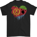 Love Eritrean Flag Eritrea Flag Day Football Mens Gildan Cotton T-Shirt Black