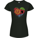 Love Eritrean Flag Eritrea Flag Day Football Womens Petite Cut T-Shirt Black