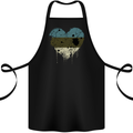Love Estonia Flag Estonian Day Football Cotton Apron 100% Organic Black