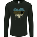 Love Estonia Flag Estonian Day Football Mens Long Sleeve T-Shirt Black