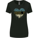 Love Estonia Flag Estonian Day Football Womens Wider Cut T-Shirt Black