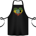 Love Ethiopia Flag Ethiopian Day Football Cotton Apron 100% Organic Black