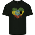 Love Ethiopia Flag Ethiopian Day Football Kids T-Shirt Childrens Black