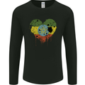 Love Ethiopia Flag Ethiopian Day Football Mens Long Sleeve T-Shirt Black