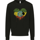 Love Ethiopia Flag Ethiopian Day Football Mens Sweatshirt Jumper Black