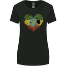 Love Ethiopia Flag Ethiopian Day Football Womens Wider Cut T-Shirt Black