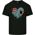 Love Fiji Flag Fijian Day Football Kids T-Shirt Childrens Black