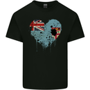 Love Fiji Flag Fijian Day Football Kids T-Shirt Childrens Black