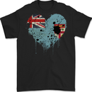Love Fiji Flag Fijian Day Football Mens Gildan Cotton T-Shirt Black