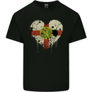 Love Flag ALDERNEY Football Kids T-Shirt Childrens Black