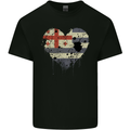 Love Flag Ajaria Football Mens Cotton T-Shirt Tee Top Black