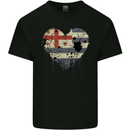 Love Flag Ajaria Football Mens Cotton T-Shirt Tee Top Black