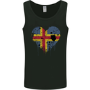 Love Flag Aland Football Mens Vest Tank Top Black