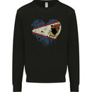 Love Flag American Samoa Football Rugby Mens Sweatshirt Jumper Black